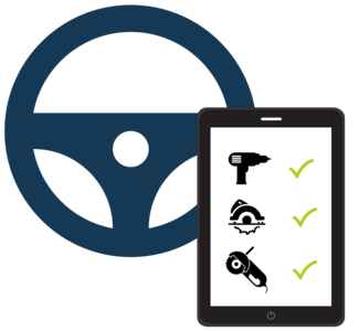 Icono de control de carga del volante