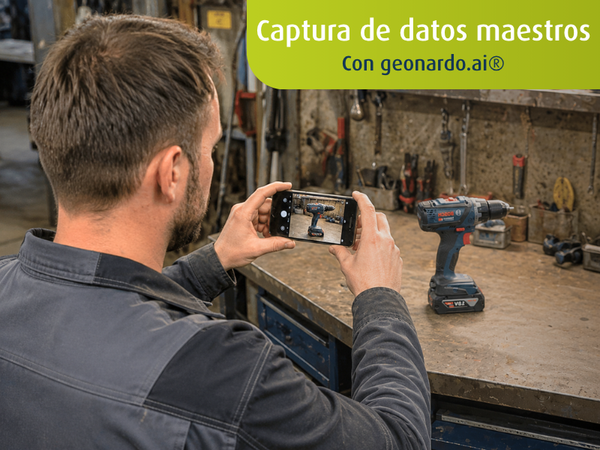 Adquisición de datos maestros con geonardo.ai® en aplicación