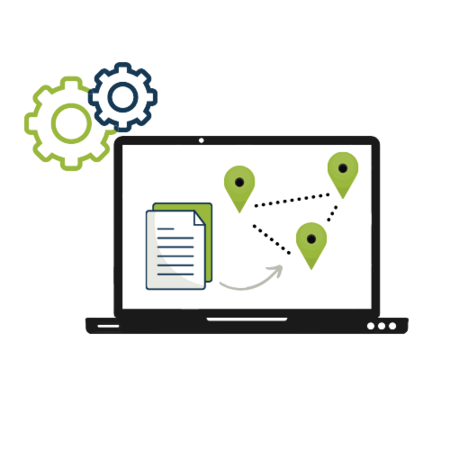 Los pedidos se asignan automáticamente a un recorrido existente.