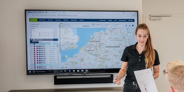 Representación en mapa de la localización GPS