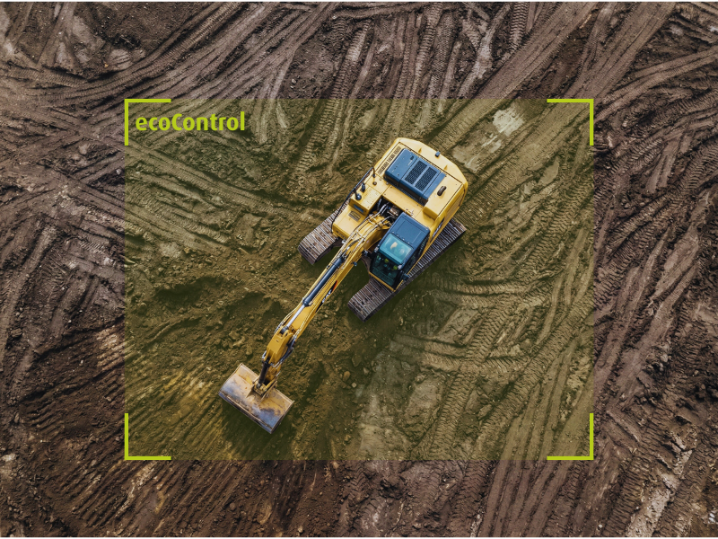 Excavadora registrada por ecoControl de geoCapture