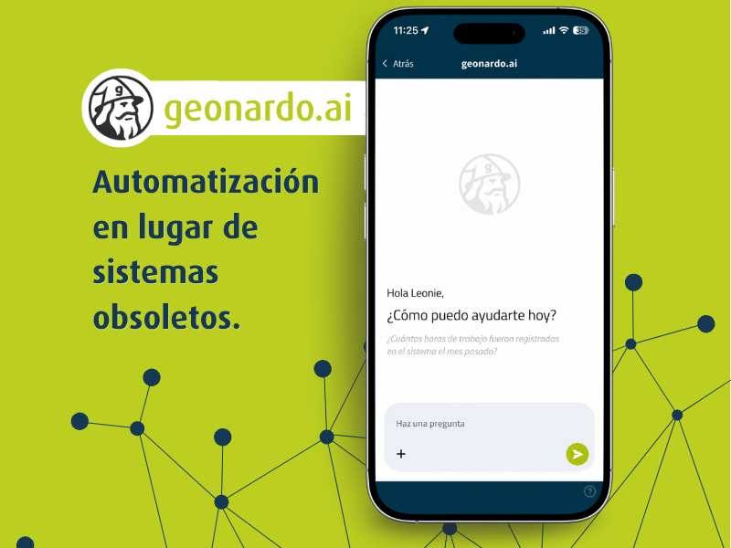 geonardo.ai en uso en geoCapture en el registro del tiempo