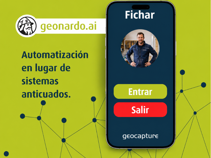 geonardo.ai en uso en geoCapture en el registro del tiempo